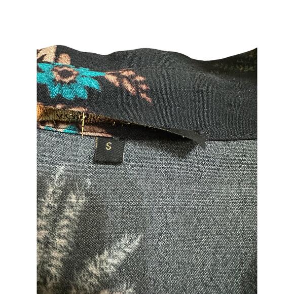 KOBI HALPERIN Amada Mix Print Long Sleeve Dress In Black Multi size small $498 - Picture 5 of 7